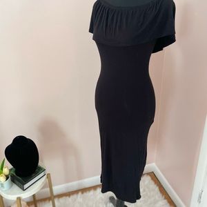 Black off the shoulder dress